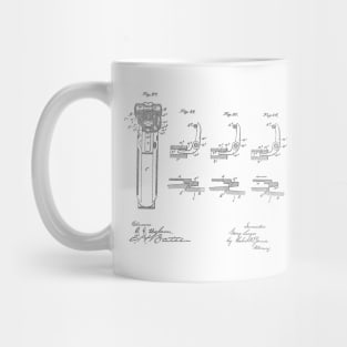 Gun recoil VINTAGE PATENT DRAWING Mug